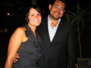 posing with friends from my exchange program before we all leave for the States